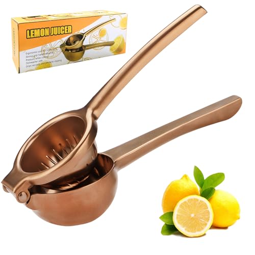 SHIKORI Lemon Squeezer, Large Heavy Duty Handhelp Juicer for Lemon, Stainless Steel Hand Press...