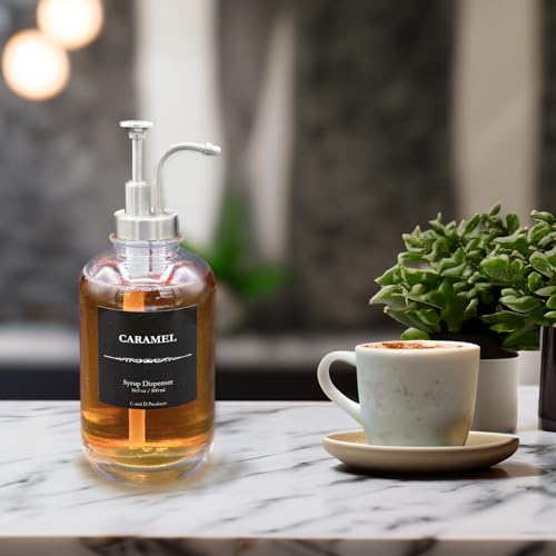 Dispensador de xarope de café com bomba de aço inoxidável para acessórios de barra de café, bomba de