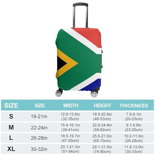 Carry On Luggage Cover South Africa Flag Anti Scratch Travel Luggage Covers for Suitcase Anti-Scratch Travel Suitcase Cover2