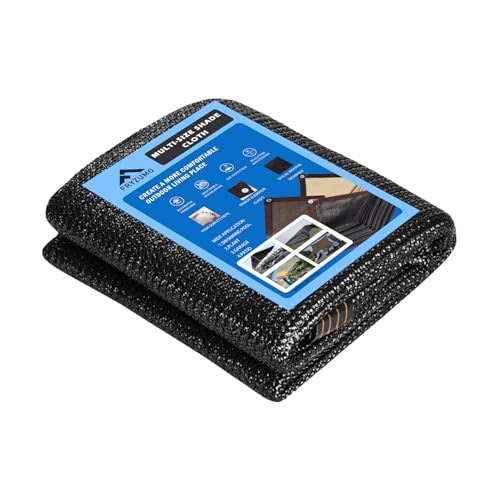 90% Shade Cloth Black,Sun Sail Shades with UV Protection, 6.5×10FT Sun Shade Canopy with Grommets for Garden, Patio, Outdoor Pergola, Shade Cloth for Patio Covers Kennel Greenhouse Backyard