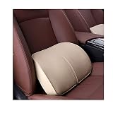 ZHONGLI Memory Foam Lumbar Support Pillow-Middle/Lower Back Support Cushion-Used for car Seats, Office Chairs, recliners, etc. (Beige) -  ZHONGLIGOU