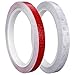 Prasacco 2 Rollen Reflektorband Selbstklebend, 10mm x 8m Reflektoren Aufkleber Selbstklebende Wasserdicht Reflektierendes Klebeband Reflektor Warnband für Straße Fahrräder Helme Motorrad (Rot, Weiß) Prasacco 2 günstig Kaufen-Prasacco 2 Rollen Reflektorband Selbstklebend, 10mm x 8m Reflektoren Aufkleber Selbstklebende Wasserdicht Reflektierendes Klebeband Reflektor Warnband für Straße Fahrräder Helme Motorrad (Rot, Weiß)