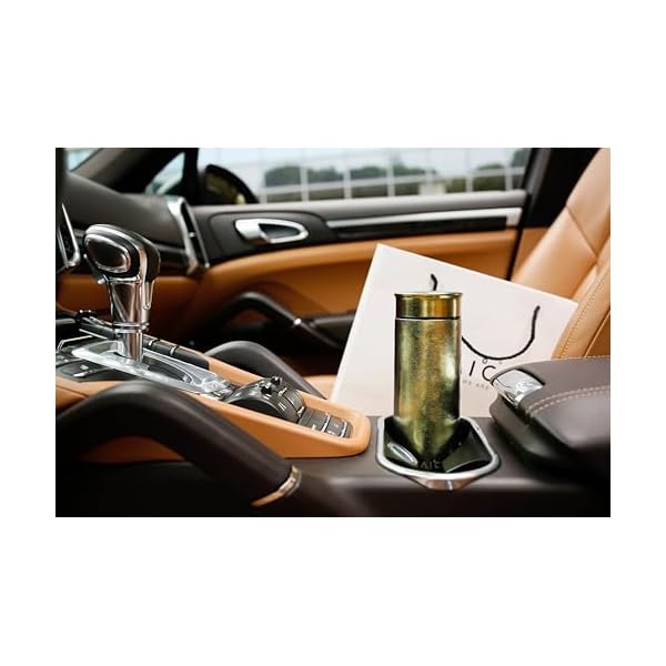 TAIC Titanium Water Bottle, 400ml Titanium Insulated Cup, Vacuum Insulated Cup for Tea, Coffee, with Filter for Loose Leaf, Leak Proof Lid (Gleaming Gold, 400ml) - Image 3