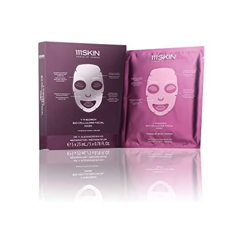 111SKIN Y Theorem Bio Cellulose Facial Mask | Repair, Rest & Rejuvenate Skin | Set of 5 (0.78 oz each) Cover