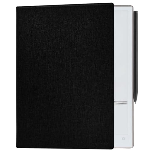 GOVTVA Magnetic Stand Folio Case for 10.65'' iFLYTEK AINOTE 2 (2025 Released) Ultra-Thin Lightweight Premium PU Leather Cover with Built-in Pen Holder, Auto Sleep/Wake (Cloth Black) by GOVTVA - Used condition - Image 9