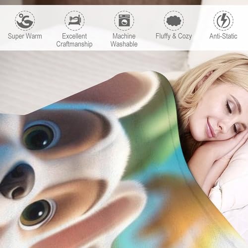 Couverture flanelle super douce 180x200cm plaid lit chaud