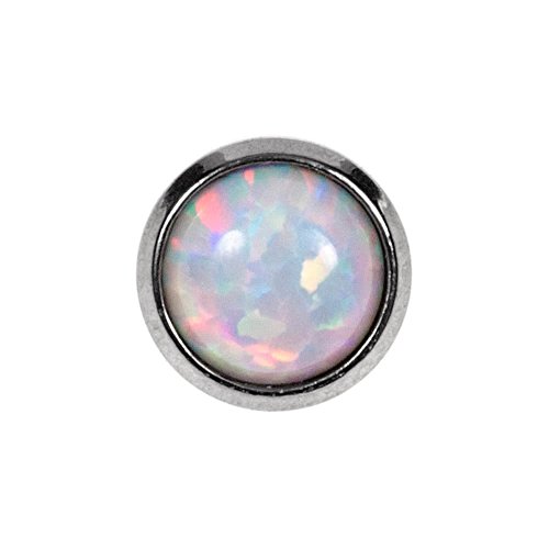 Blue Banana Body Piercing Joya Microdermal Acero Quirúrgico 4mm (Ópalo)