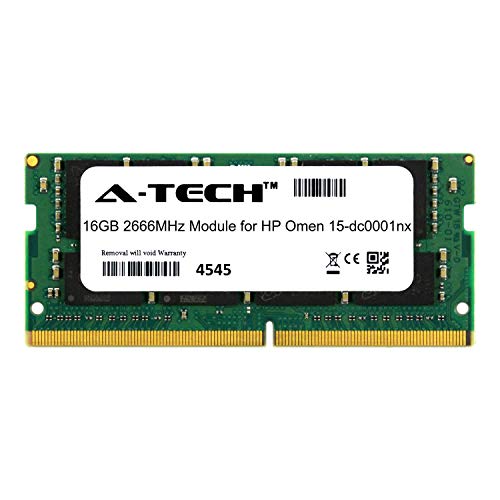A-Tech 16GB ���W���[�� HP Omen 15-dc0001nx �m�[�g�p�\�R�� & �m�[�g�u�b�N�Ή� DDR4 2666Mhz �������[���� (ATMS280456A25832X1)