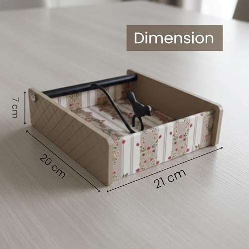 Image of Home Sparkle Napkin Storage - 1 Pack Table Napkin Holder Tray for Indoor & Outdoor Use | Kitchen, Dining, Restaurant & Home Decor