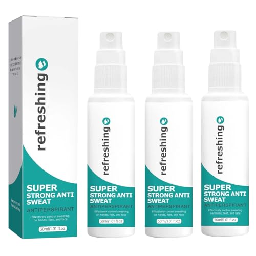 Antiperspirant Deodorant Spray, Refreshing Spray, Strong antiperspirant Hyperhidrosis Treatment, Against Heavy Sweating on the Underarm, Head, face and Body, Antiperspirant Face for Women Men (3)