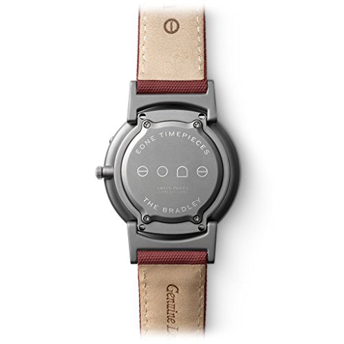 Eone Watch Bradley Titanium Canvas Crimson Strap #TOP2