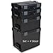 Produktbild L-BOXX® 4er-Set 102+136+238+374 Bosch Sortimo black leer Werkzeugkoffer Transportbox