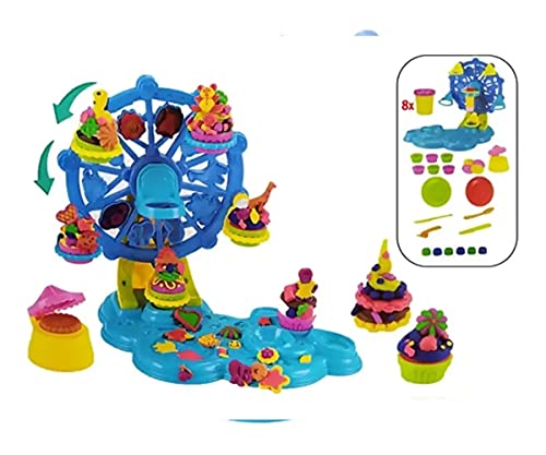 Kit Massinha De Modelar Roda Gigante 8 Cores 24 Peças