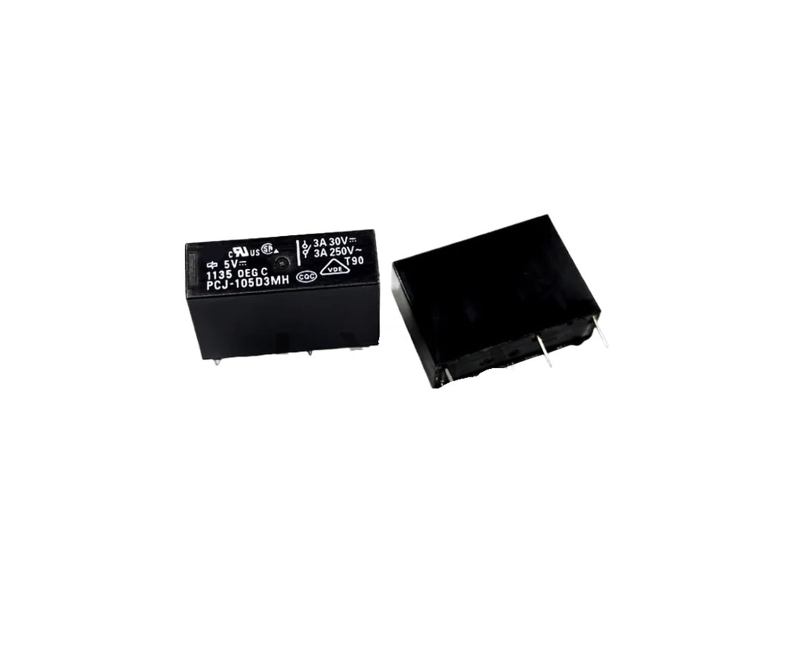 Relais PCJ-105D3MH 5VDC avec commutation stable 3A pour boîtier auto - 2