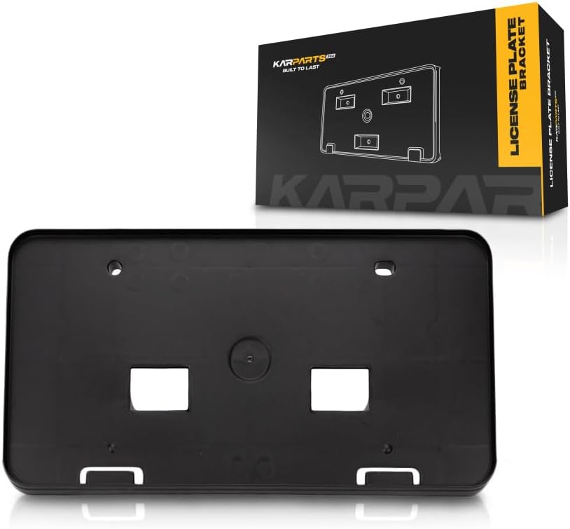 for Toyota Corolla 2009 2010 2011 2012 2013 License Plate Bracket | Front | Made of Plastic | Black | Replacement for TO1068118 | 5211402060, 615343612829