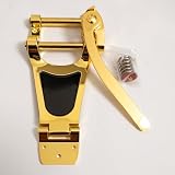 Cordier vibrato pour guitare vibrato compatible avec Bigsby B700 Style Tremolo Vibrato Bridge pour Gibson ES 335 et Guitare électrique semi creuse style Les Paul Archtop (doré)