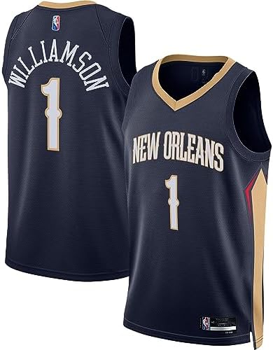 Zion Williamson New Orleans Pelicans #1 Navy Youth 8-20 Home Edition Swingman Player Jersey