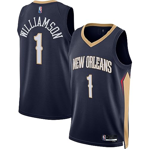 Zion Williamson New Orleans Pelicans #1 Navy Youth 8-20 Home Edition Swingman Player Jersey (10-12)