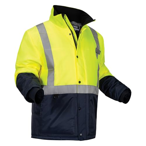 Ergodyne N-Ferno 6478 Insulated Freezer Jacket, Hi Vis Type