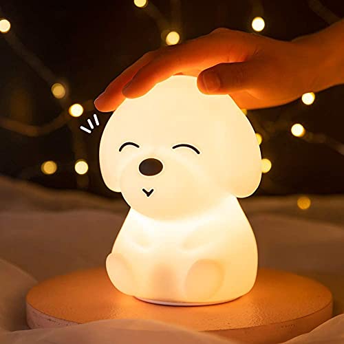 Cute Night Light For Kids, Baby Night Light, Warm White And 16 Color Changing Silicone Night Light With Remote Control,Portable,Rechargeable #TOP1