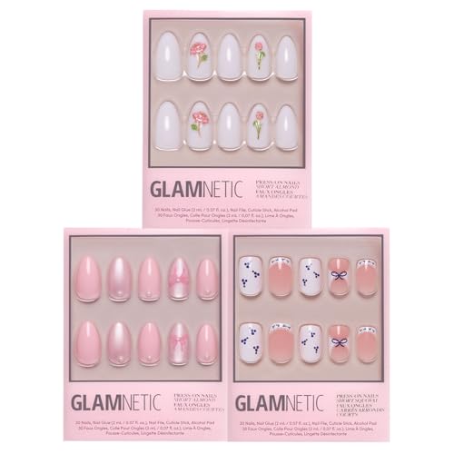 Glamnetic Press-On Nails Bundle - Cute & Girly | 2