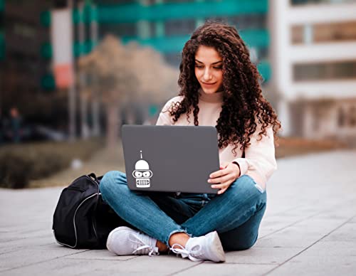 Bender Face Decal Vinyl Sticker Auto Car Truck Wall Laptop | White | 3" X 5.5" #TOP3
