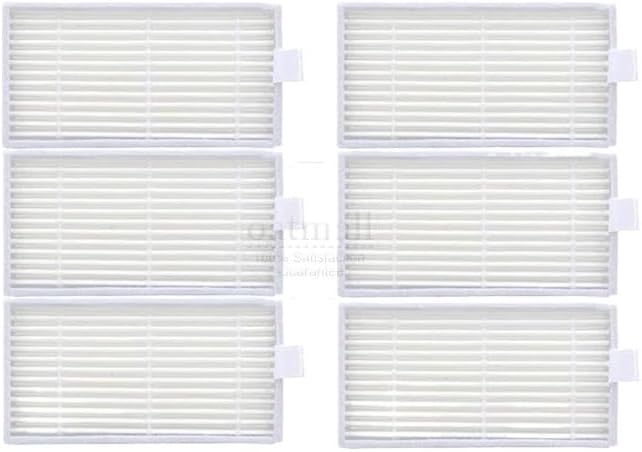 Compatible For ILife， Filter V5 V5s V3 V3S V5S V50 Pro V55 X5 Robot Vacuum Cleaner Accessories Spare Parts Replacement Consumables Replace Filter(8pcs)