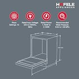 Hafele Aqua Chrome 13 Place Settings Free Standing Dishwasher — view 8