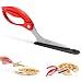 Dreamfarm Scizza - Pizza Scissors, Non-Stick and Pizza Stone Safe Pizza Cutter and Server (Red)