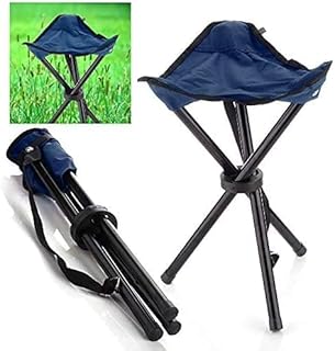 Kixre Camping Folding Stool - Portable 3 Legs Chair Tripod Seat for Outdoor Hiking Fishing Picnic Travel Beach BBQ Garden Price In India
