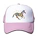 Duola Modern Magical Unicorn Girl's Hat Baseball Hat Lightweight Mesh Flexfit Pink