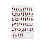 Zen Tai Chi 10 Steps Canvas Print - Soothing Martial Arts 