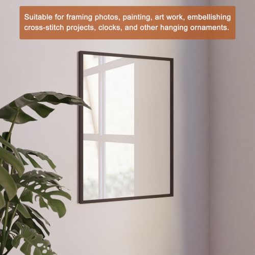 Image of DTGN 37 x 13mm Keyhole Hanging Plate Single Hole Hook with Screws - 20Pcs - Good for Hanging Paintings Picture - Frame Hook Photos - Silver