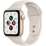 Apple Watch SE (GPS, 40mm) - Gold Aluminium Case with Starlight Sport Band - Regular (Renewed)
