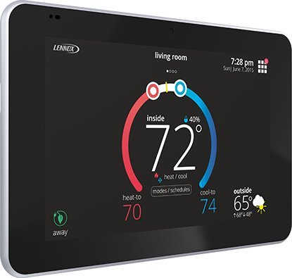 Lennox 15Z69 iComfort M30 Universal Smart Programmable Thermostat, 4.3" LCD Color Display, Geo-Fencing, Remote Access, Wi-Fi and Alexa Enabled