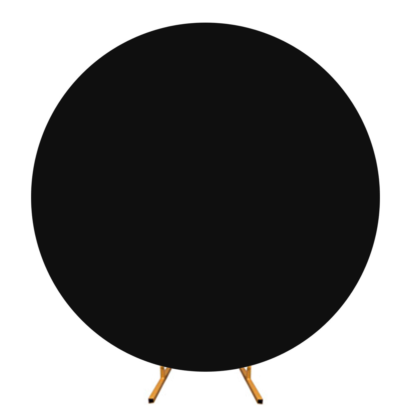 Elnwnnkc Round Backdrop Covers Photography Studio Background Balloon Stand Covers for Birthday and Ceremony Celebration White