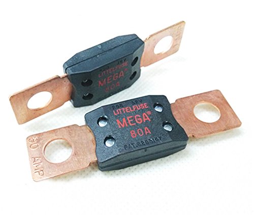 Woljay Fusible automático atornillado 80A Retardo de tiempo 32V Serie 298, MEGA Cover