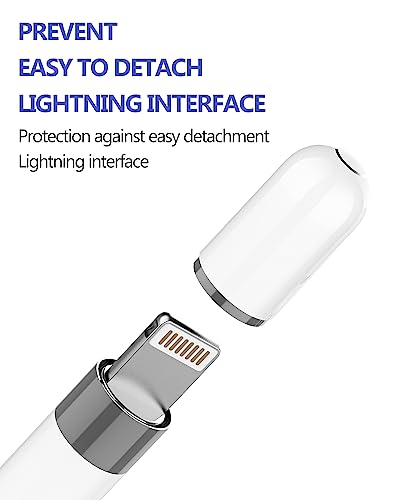 Cap for Apple Pencil 1st Generation Accessories(4 Pack) ipencil Top Magnetic Adapter Replacement Pecil Caps Accessory Compatible for Ipad Tablet First Gen Pen Stylus - Image 2