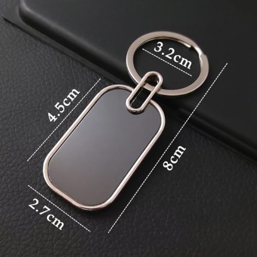 Image of Personalized Key Chain With Name Engraved Round Metal Silver Keychain, Ideal For Gifitng On Any Occasoin Pack Of 10