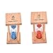 jieGorge - Orologio da cucina a clessidra, in legno, con sabbia e sabbia, 5 minuti, ideale come regalo per cucina, sala da pranzo e bar per il giorno di Pasqua immagine