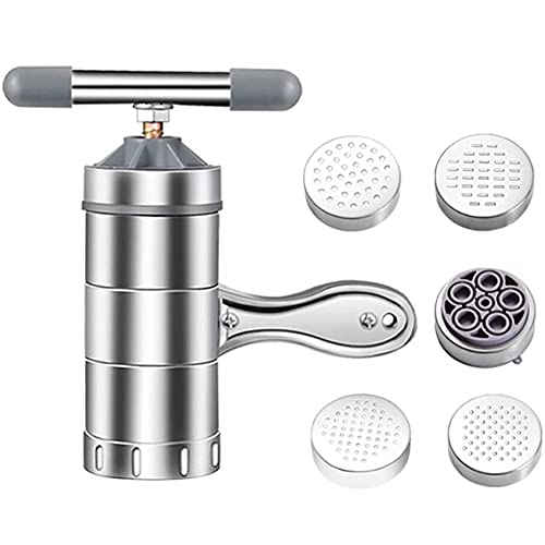 Wrtysully Manuelle Nudelmaschine mit 5 Formen