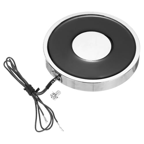 Image of sourcing map Solenoid Electromagnet DC 24V 9.5W 55LB/25Kg Round Electric Magnet Electric Lifting Magnet 70x10mm for Automation Equipment