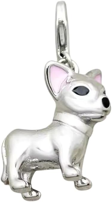 Chihuahua Dog Pendant Charm – 925 Sterling Silver Pet Jewelry for Women and Men S25-0412