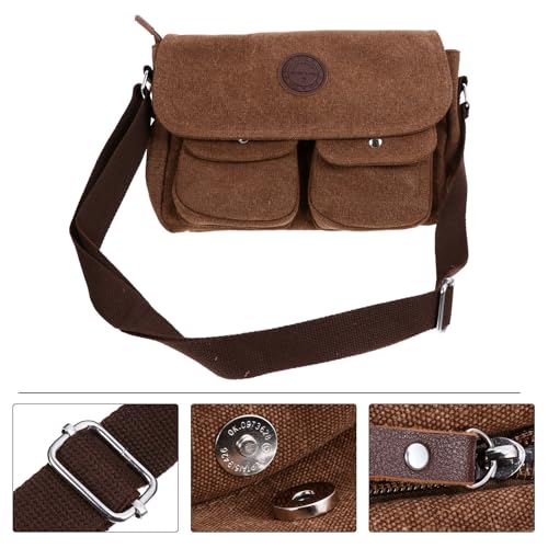 Paquet en toile pour homme vintage décontracté à compartiments - 7