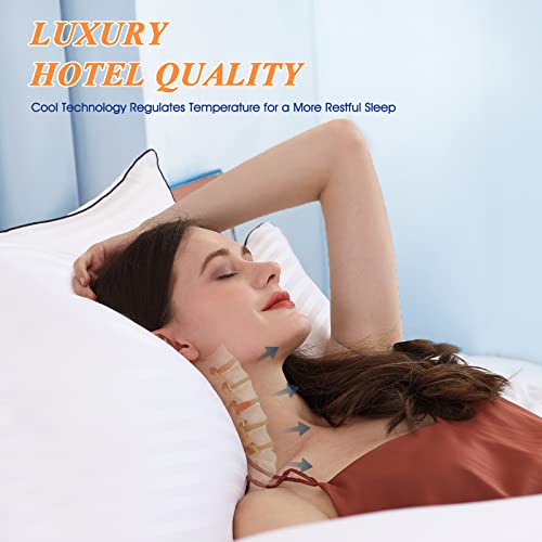 Semzsom Decorative Throw Pillows Inserts 26X26 For Bed Or Couch- Euro Size, Set Of 2- Luxury Hotel Quality With Premium Soft & Supportive Down Alternative Filled #TOP4