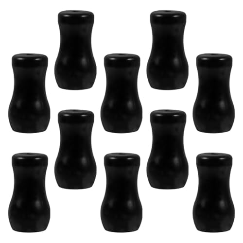 DECHOUS Manopole per Corde Tende da Finestra in PVC Nero, estremità Trazione Corda, Set da 10 Pezzi per Sostituzione Accessori, Adatte a Soggiorno e Camera da Letto