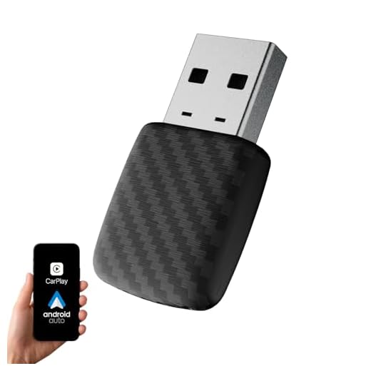 Kabelloser CarPlay- & Android Auto Adapter 2-in-1, Mini Plug & Play Dongle mit USB-A & USB-C, Wandelt kabelgebundenes CarPlay in drahtlos um, kompatibel mit iPhone & Android, Autos ab Baujahr 2016