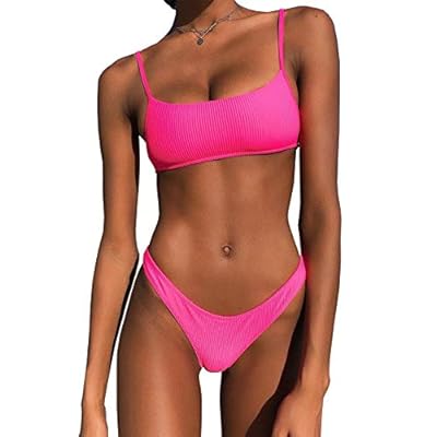neon pink bathing suit