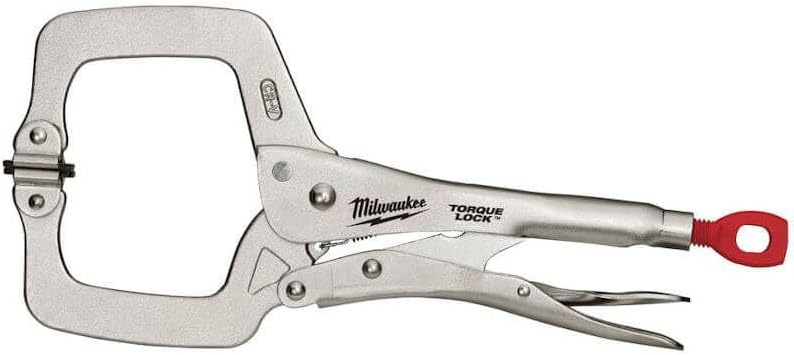 Locking C-Clamp, 11In, Chrome Plated, 1Pc