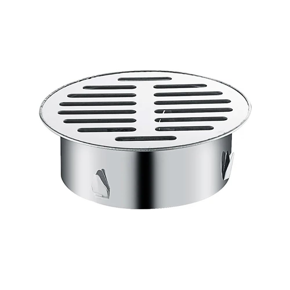304 Stainless Steel Balcony Floor Drain - High-Capacity Anti-Blocking Drainage System for PVC Pipes(110mm)
